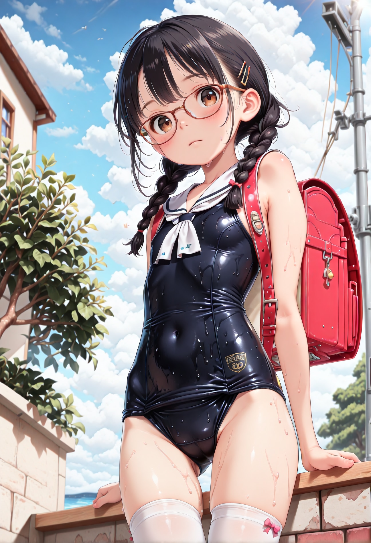 スリーブレス学園初等部制服(beret mix RA - v4.0)