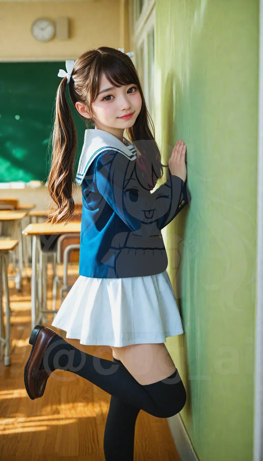 セーラーブレザー制服の愛子