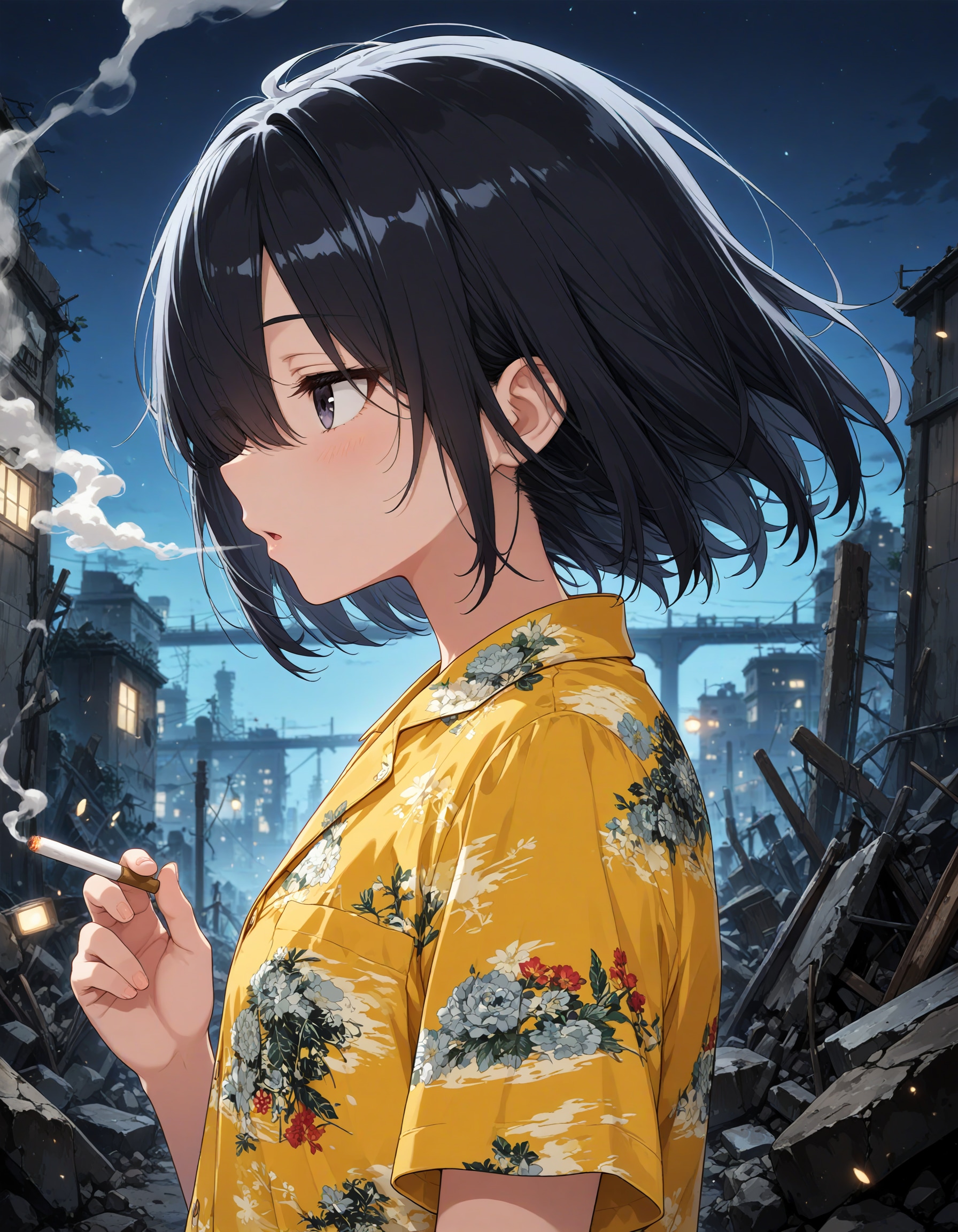 黄昏の一服