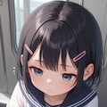 朝の電車の少女２ 4枚目