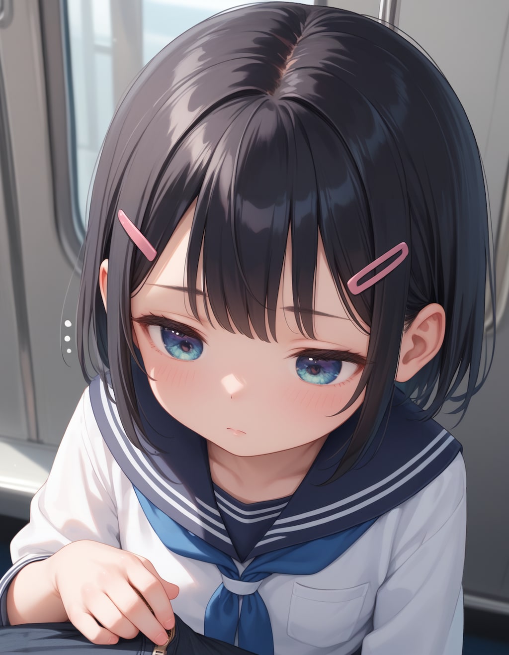 朝の電車の少女２