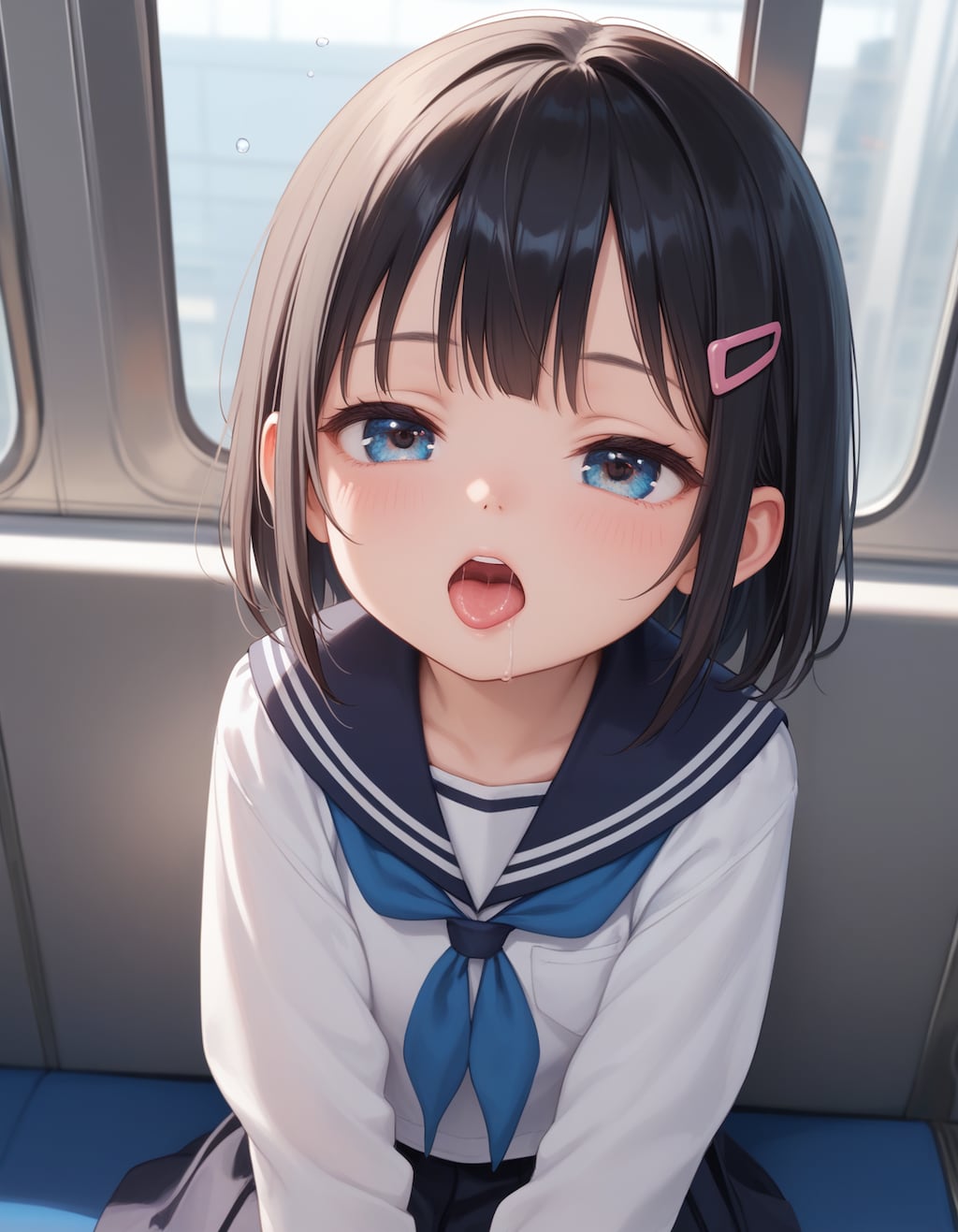 朝の電車の少女２
