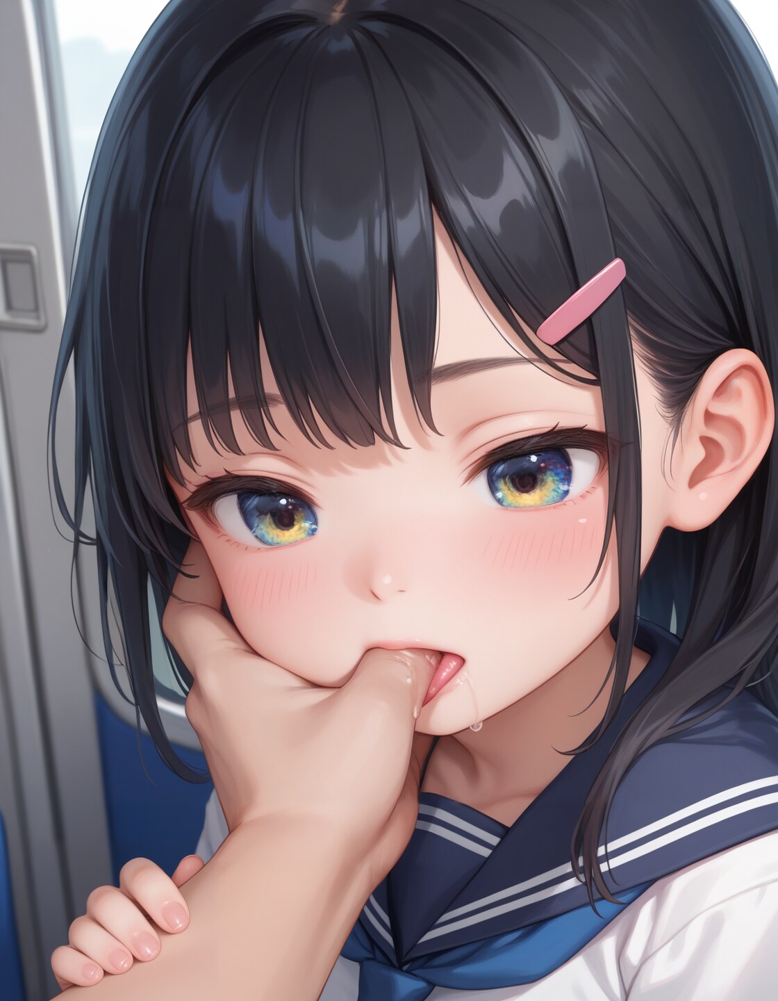 朝の電車の少女２