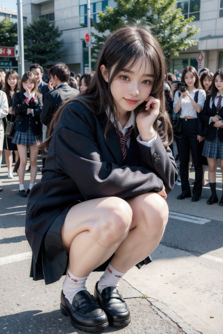 スクワットするためのパーフェクトなポーズなの♡