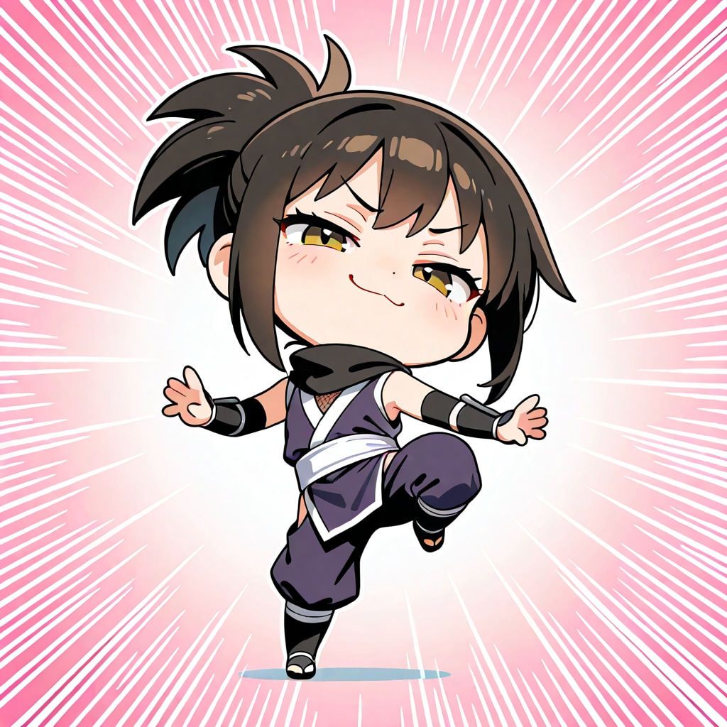 忍務完了のポーズ！