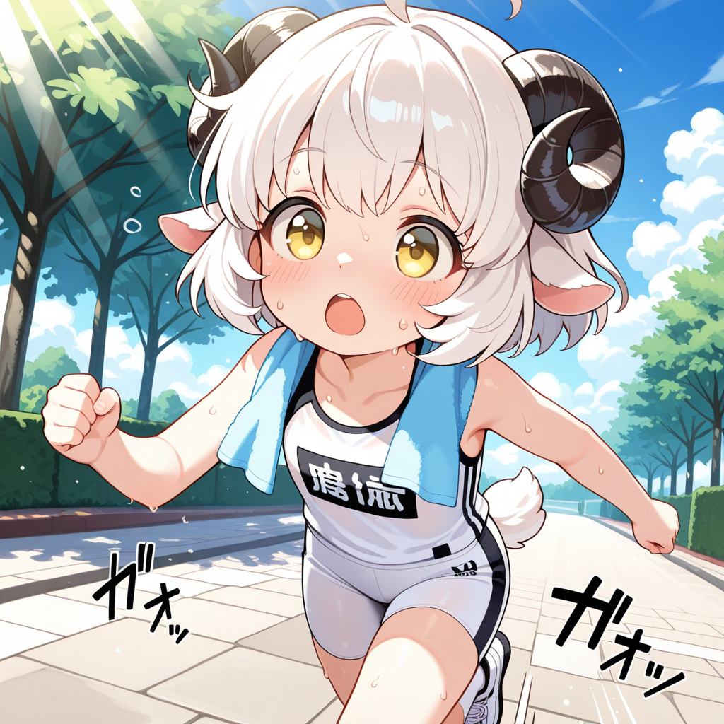 ランニングパンツ姿のメイちゃん！！