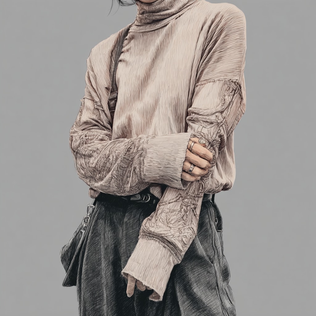 萌え袖ファッションチェック