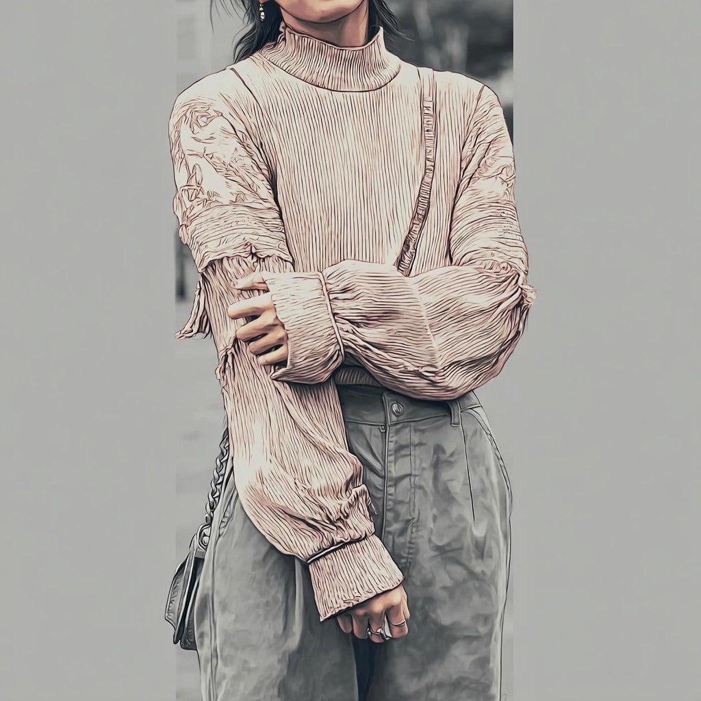 萌え袖ファッションチェック