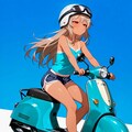 スクーター🛵💨✕まこと🍖💨 2枚目