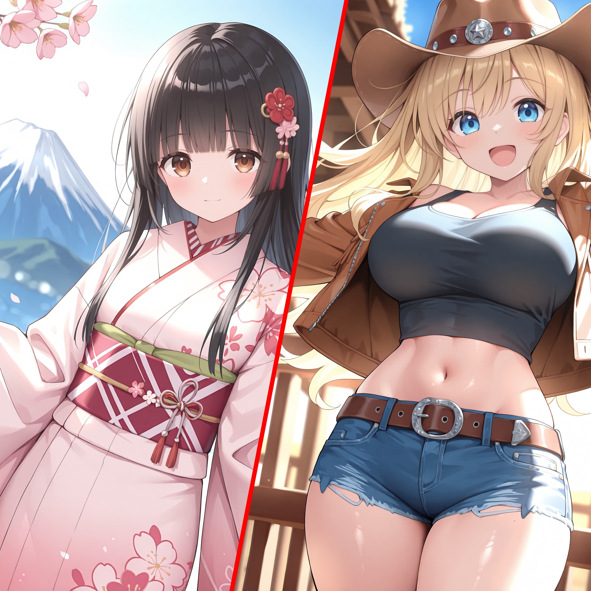 日米・どっちの女の子でSHOW