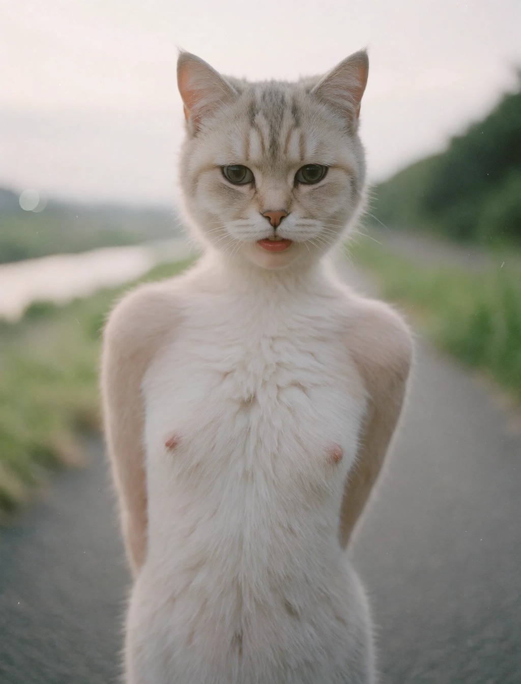 猫によりすぎの猫娘