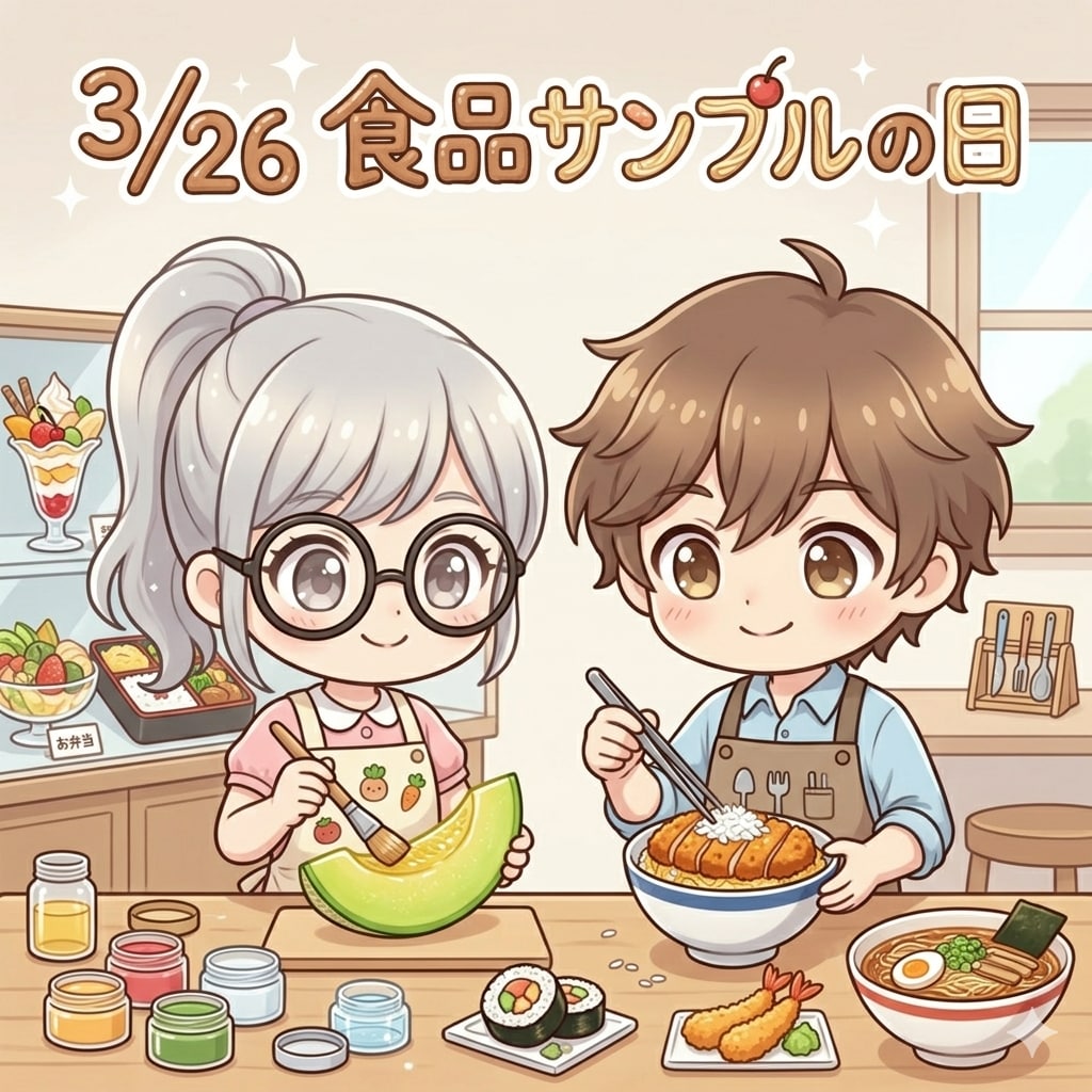 今日は「食品サンプルの日」