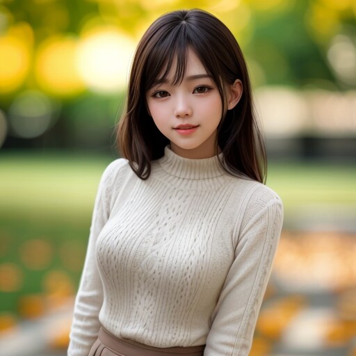 ニットセーター女子