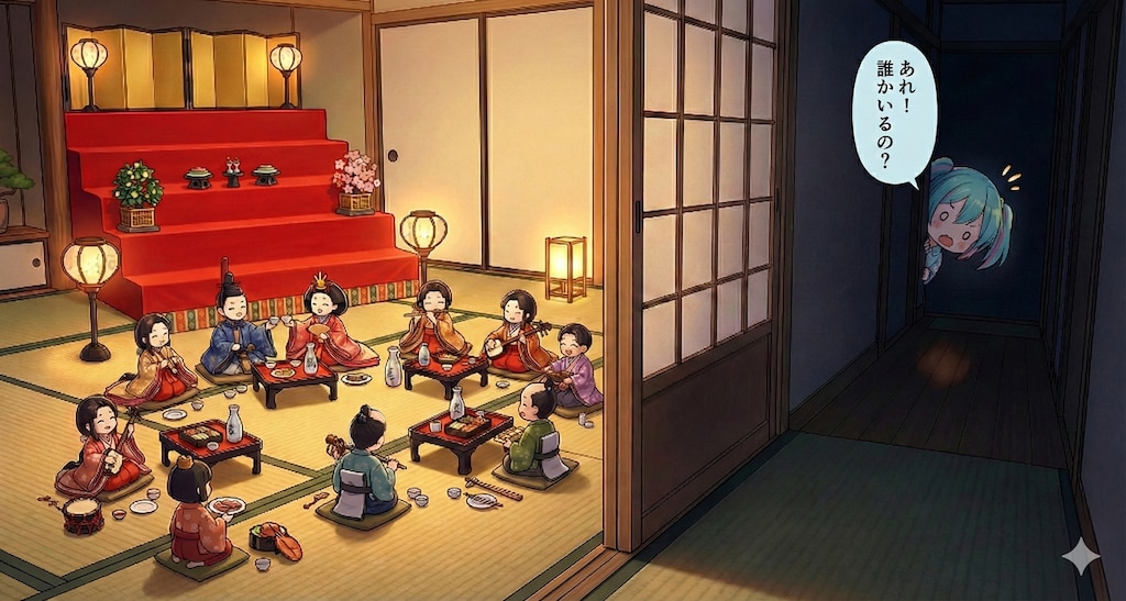 真夜中のひなまつり ～お雛様たちの秘密の宴～