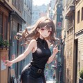 街の少女 4枚目