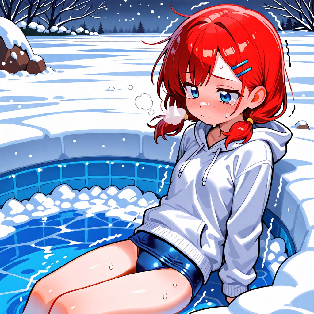 雪中我慢大会！？