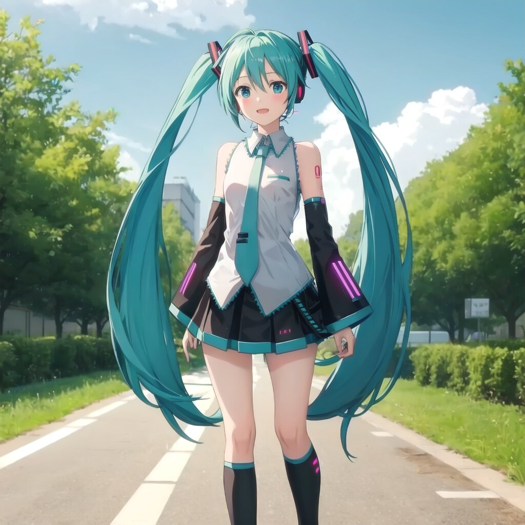 初音ミク、冒険の旅 | の人気AIイラスト・グラビア