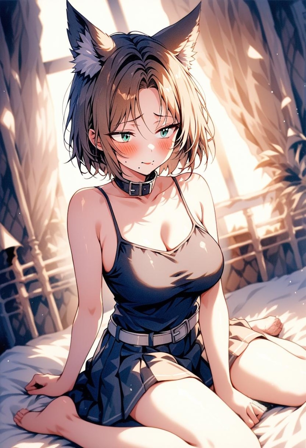 ベッドでお座りDays