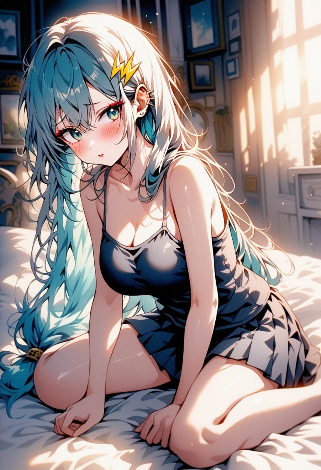 ベッドでお座りDays