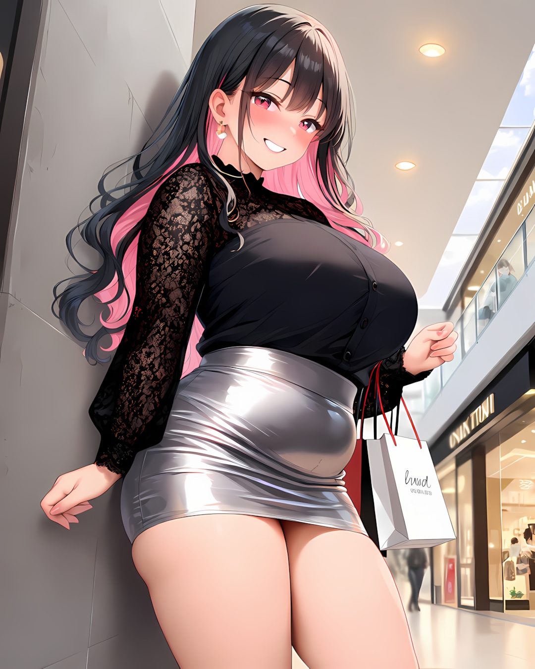 🛍️デートの続きはどこ行く？リナの振り返り全身ギャルショット🖤
