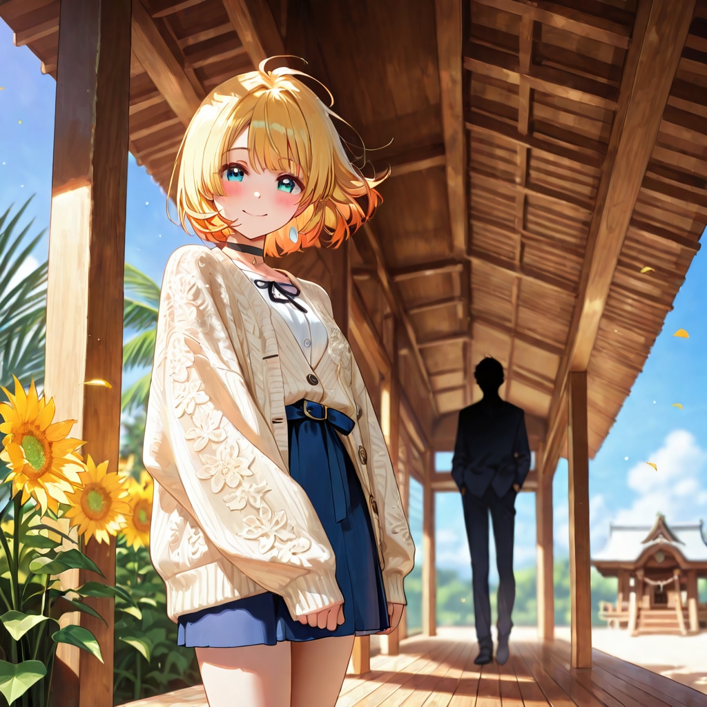 夏影に揺れる、君と和モダン。