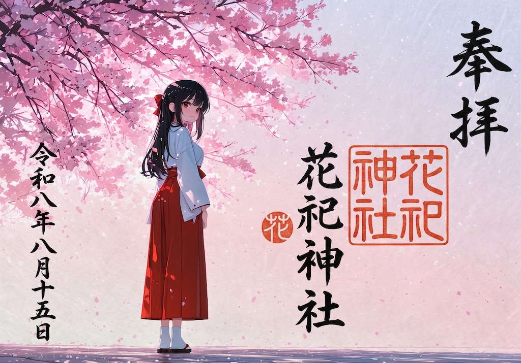 花祀神社の授与品を作ってみた