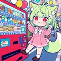 緑髪ちゃんと自動販売機 2枚目