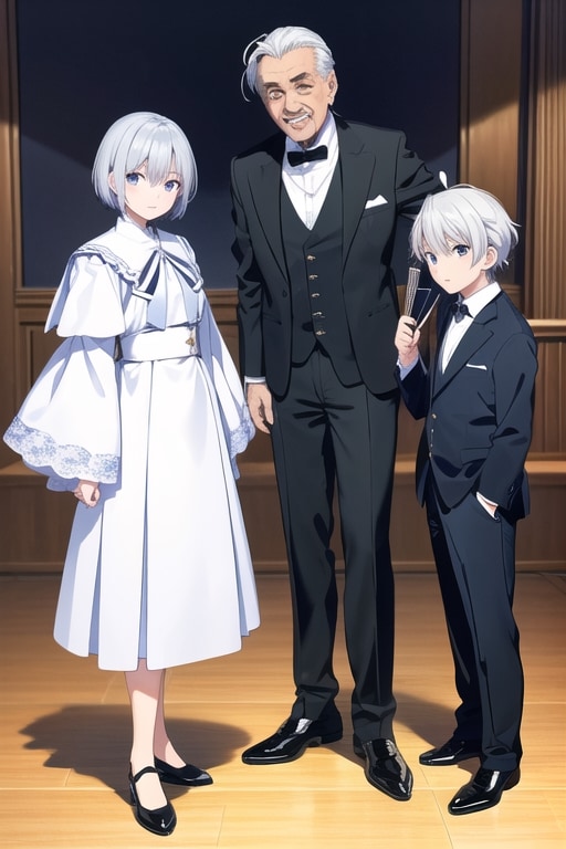 白髪の家系 | の人気AIイラスト・グラビア