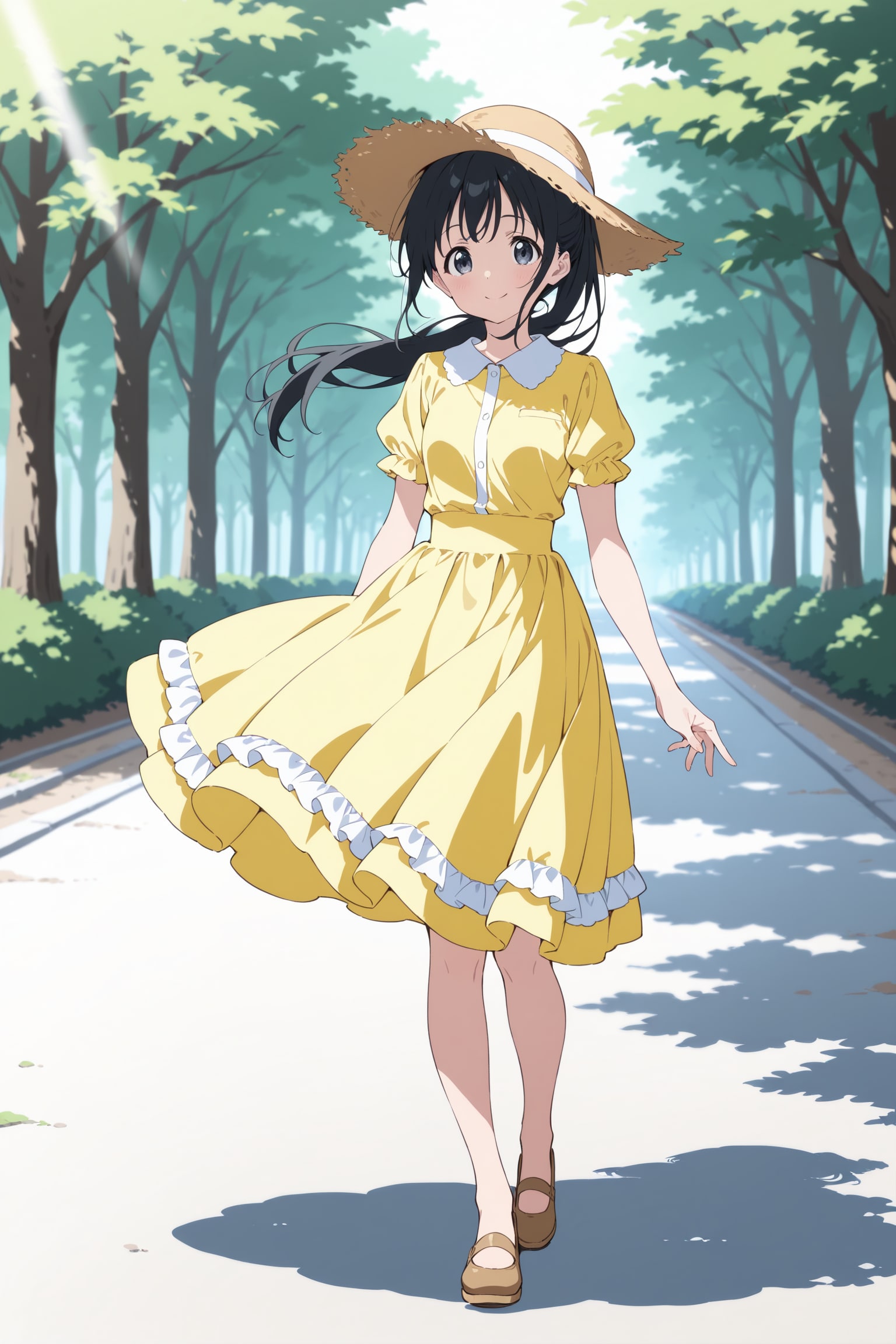 お散歩、舞ちゃん