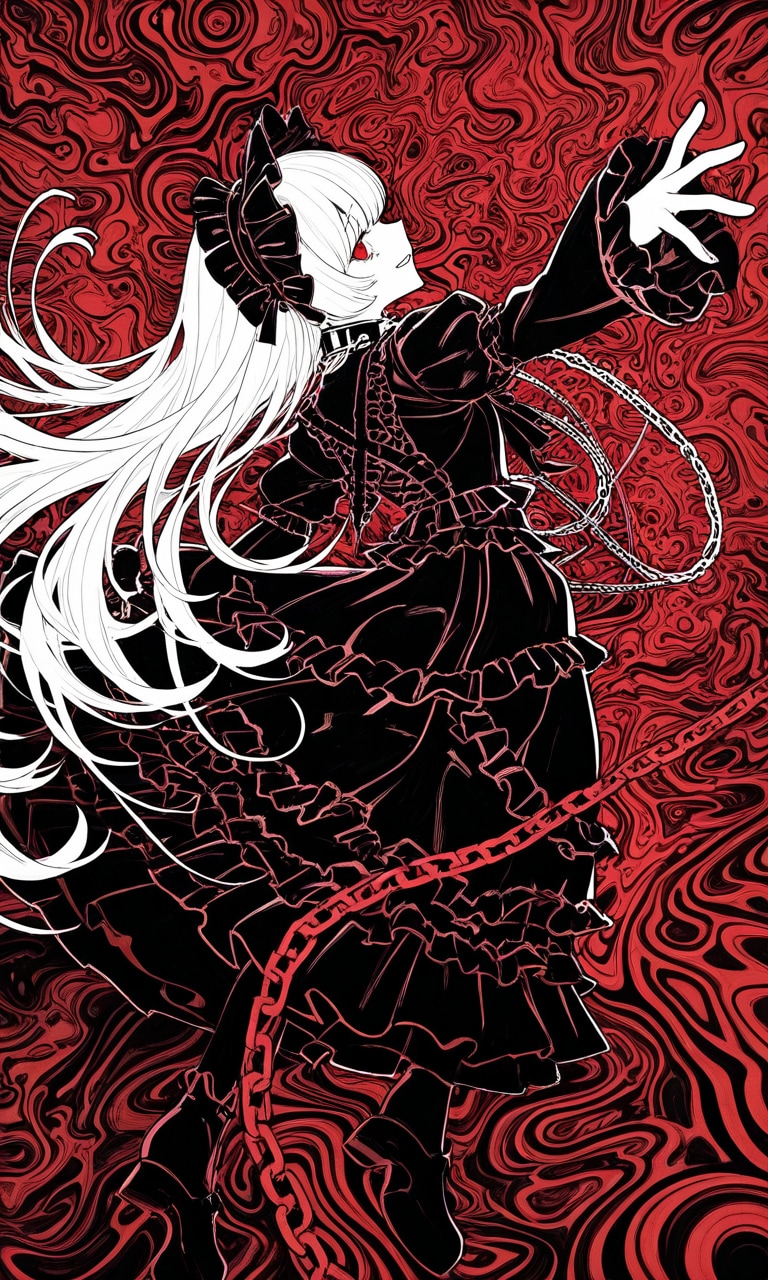 深紅のドレス