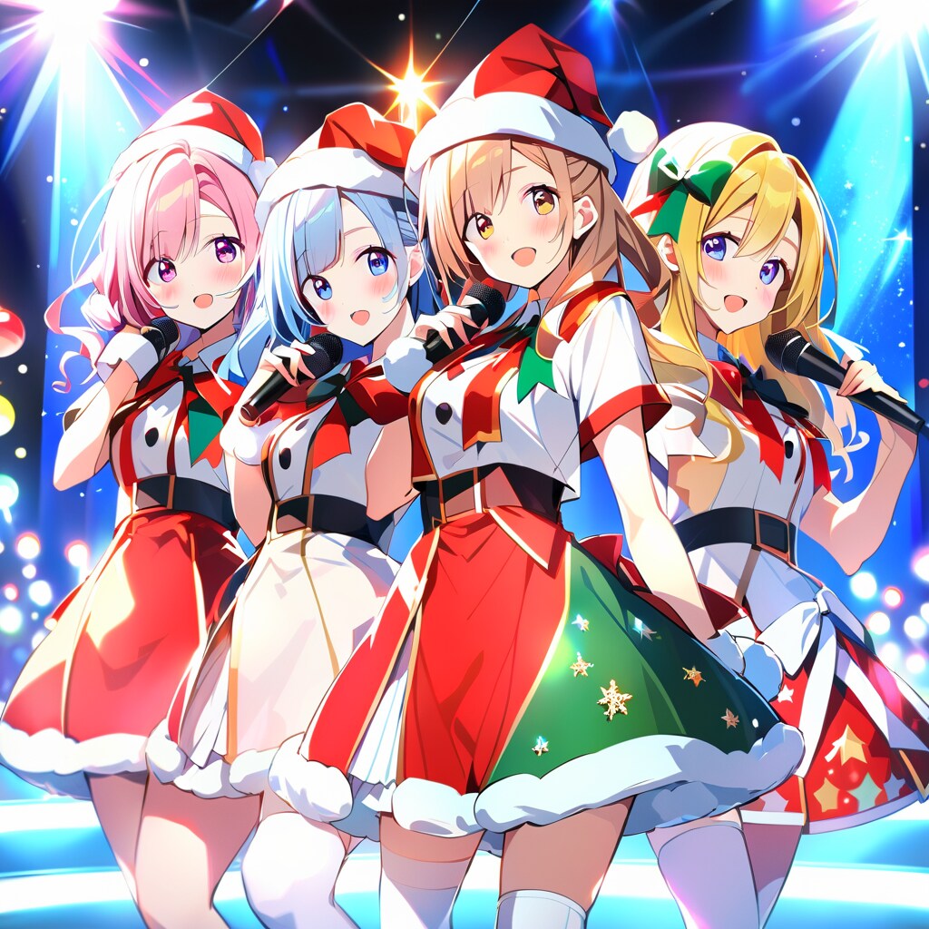 アイドルライブ「奇跡の夜に星が降る」 | の人気AIイラスト・グラビア