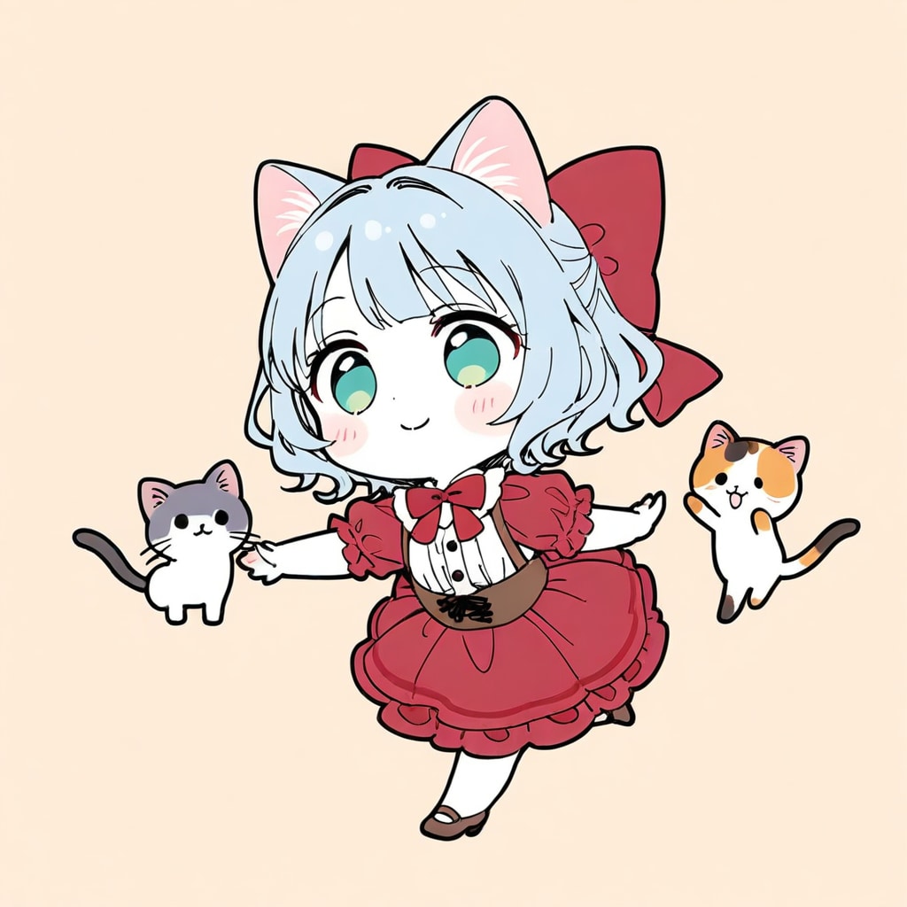 猫耳ガールとネコちゃんたち