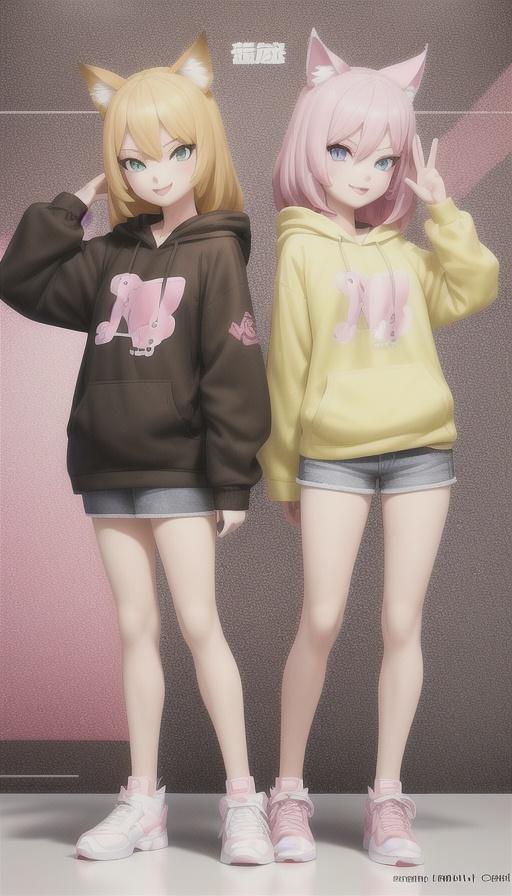 双子 | の人気AIイラスト・グラビア