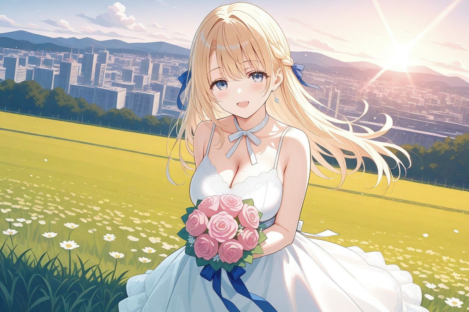 UNICORNで金髪さん花を贈る2