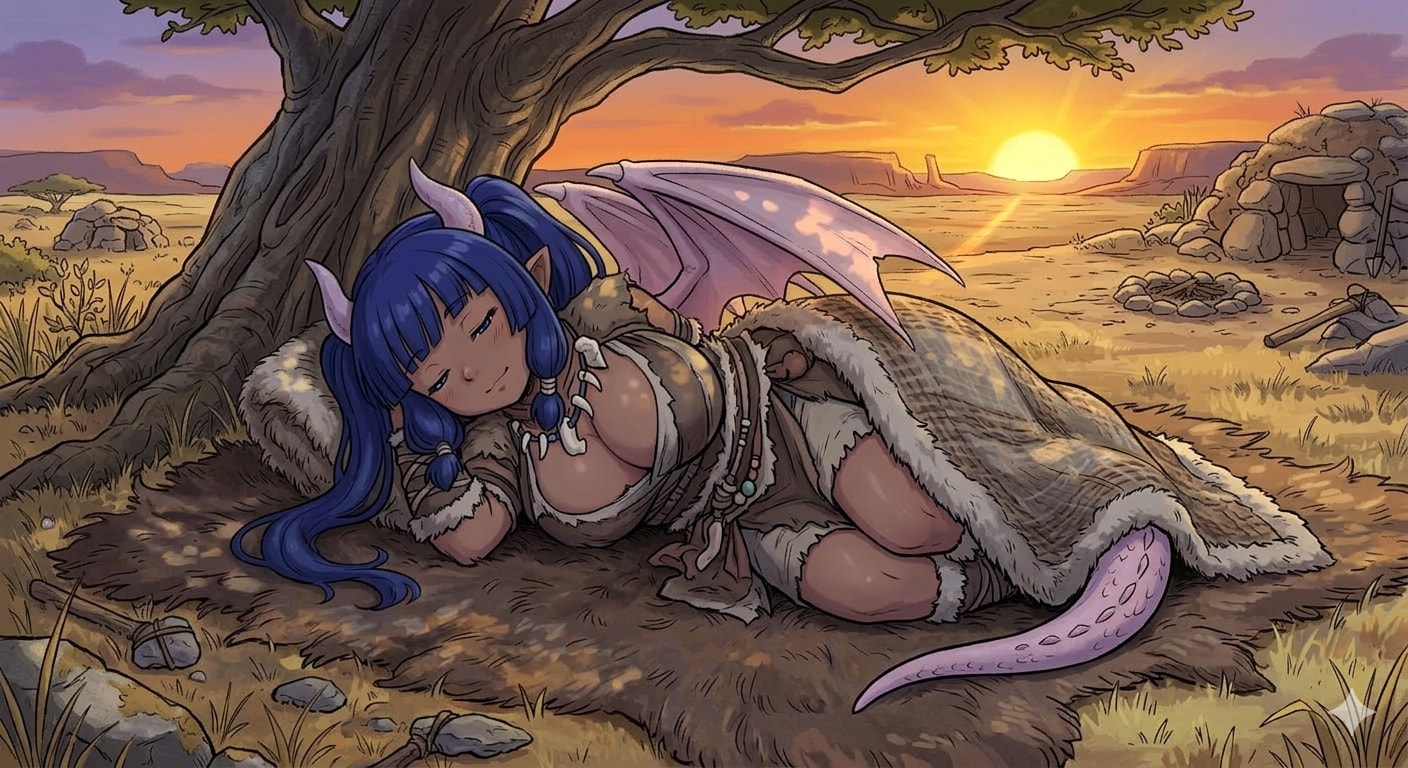 原始時代の春眠 | の人気AIイラスト・グラビア