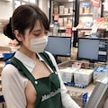 77、仕事帰りにいつも立ち寄るスーパーの女性店員さん～その娘が気になっている俺は、こんなスケベな妄想しか出来ない… 3枚目