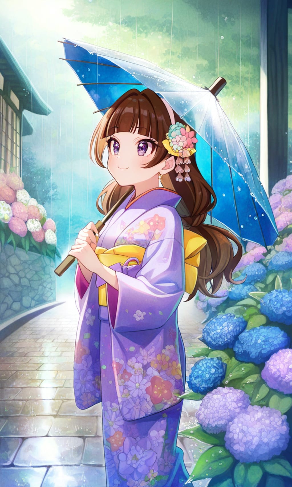 雨しずく・天ノ川きらら。