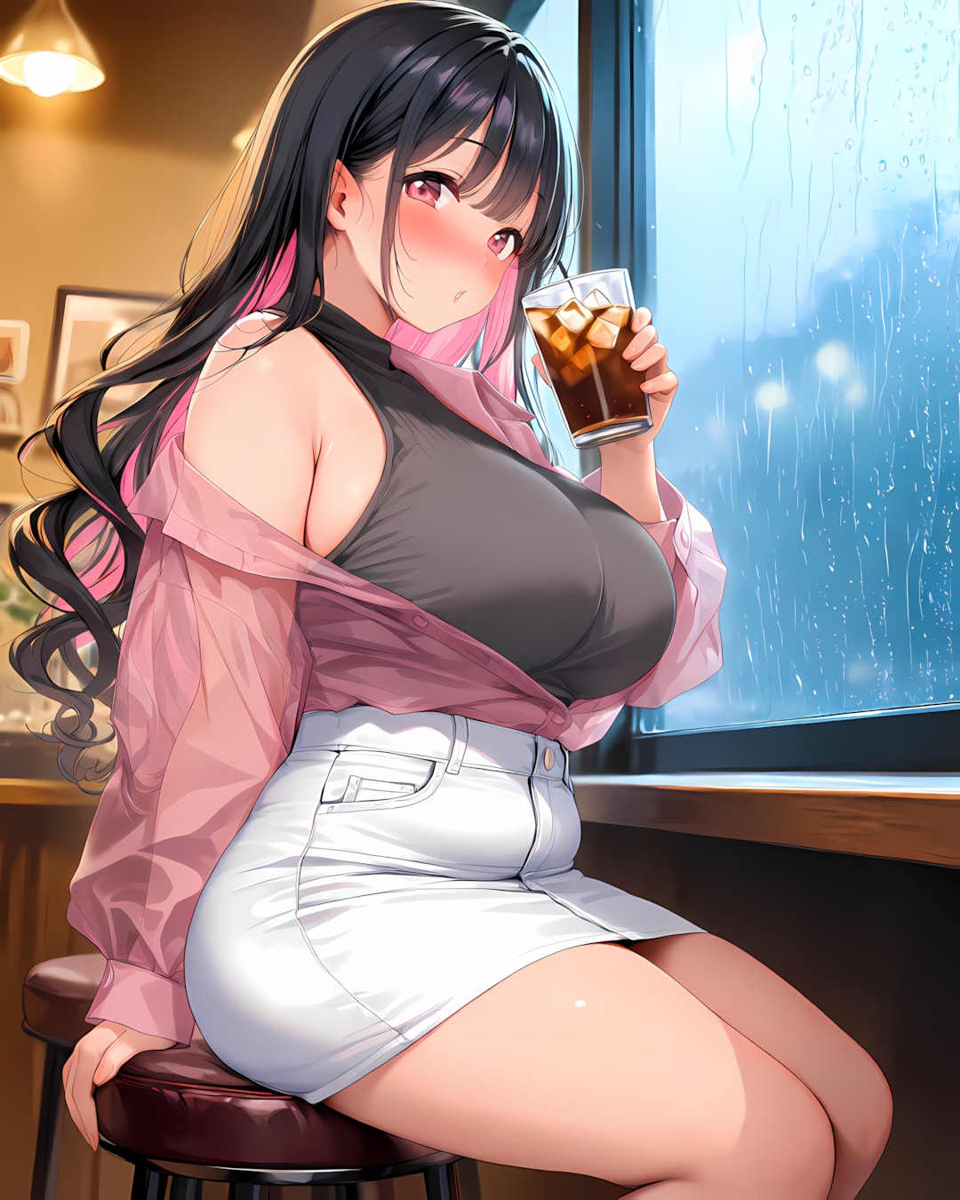 ☕️雨宿りカフェで、ちょっと大人の内緒話型リナちゃん✨