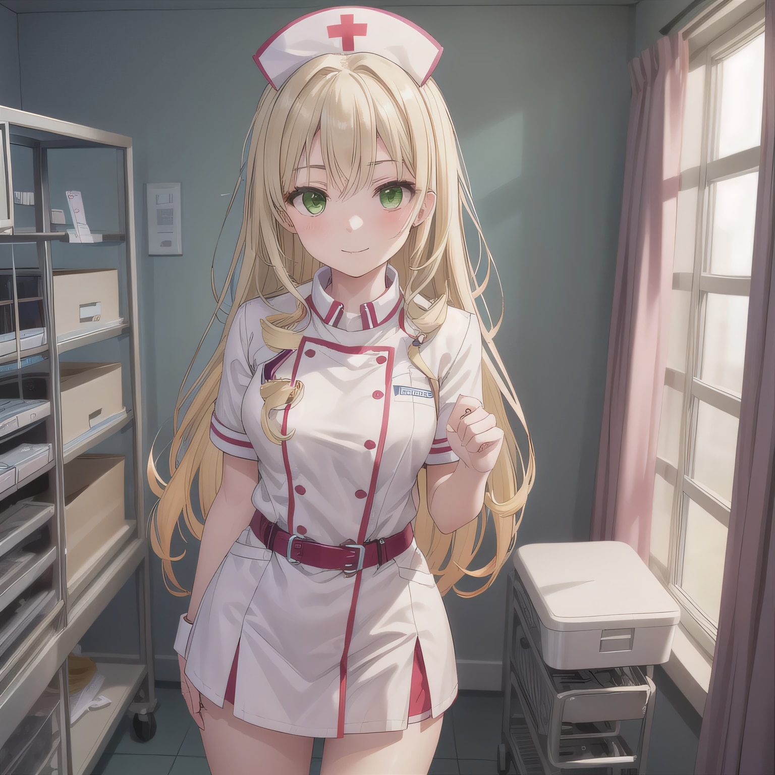 金髪ロングで白衣の少女１６ | の人気AIイラスト・グラビア