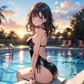 プールのバニーガール250818 3枚目