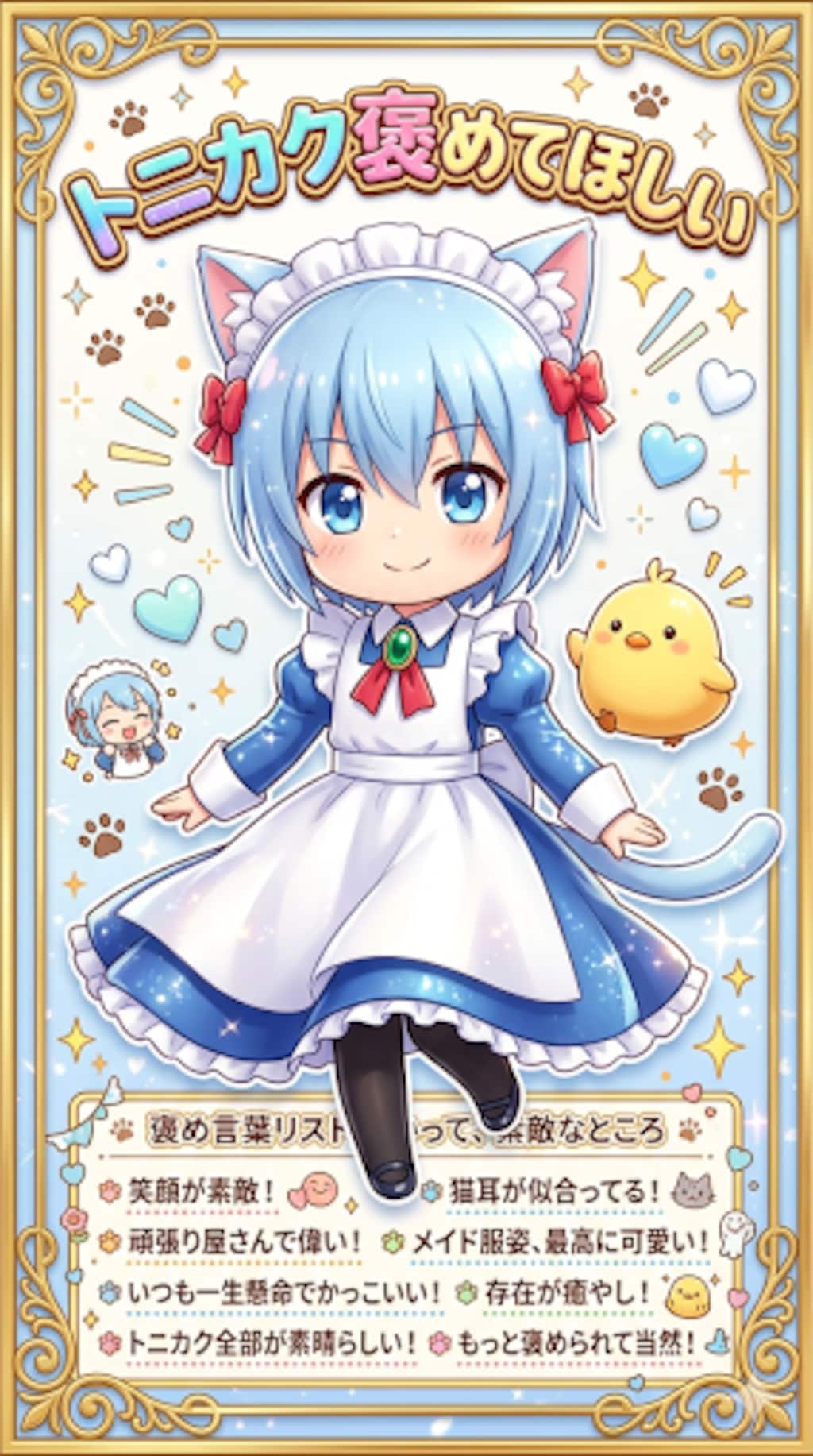 トニカク褒めてほしい