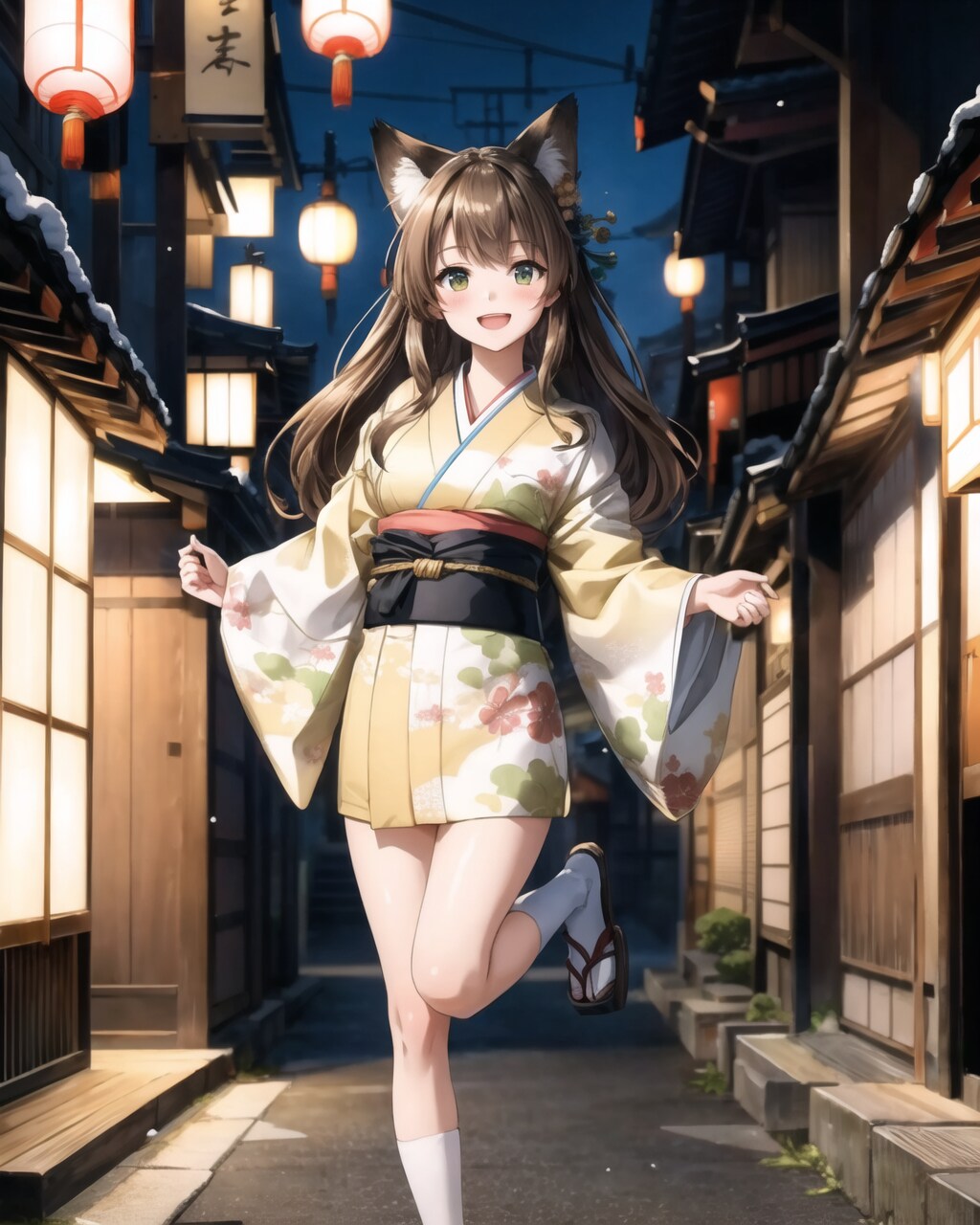 新年のケモ耳少女