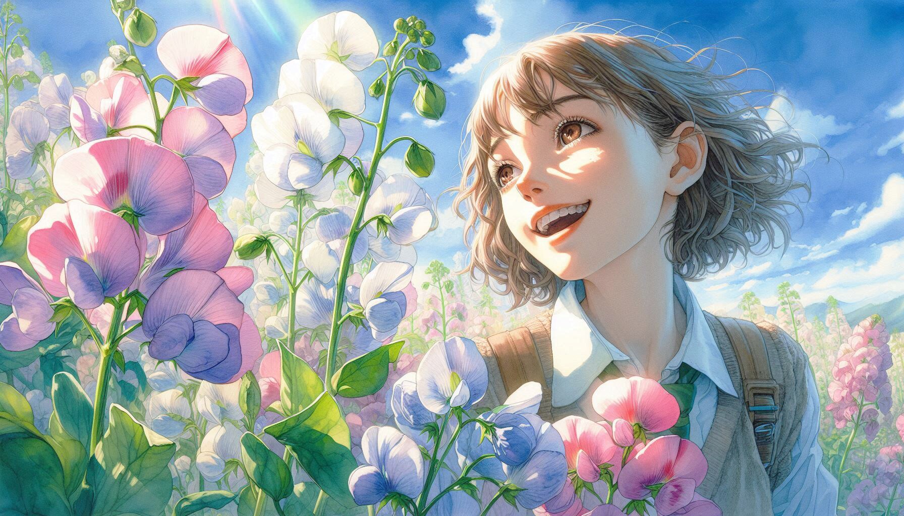 誕生花　0609 スイートピー