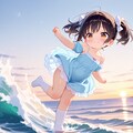 夏休みの絵日記（最終日）海で遊んだ一日 10枚目