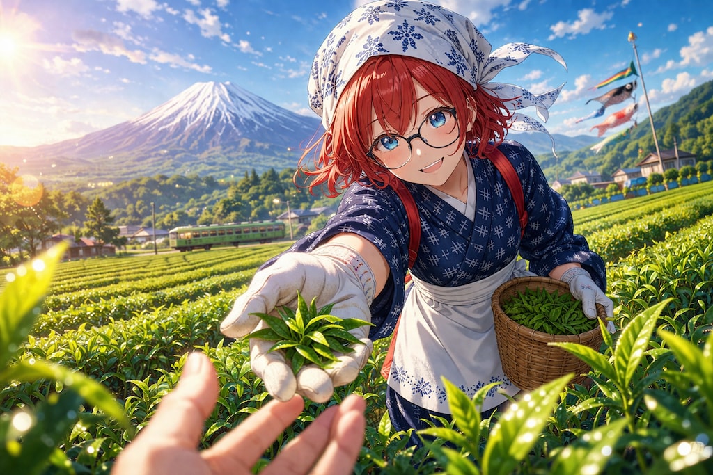 朝露きらめく、一番茶をあなたに。