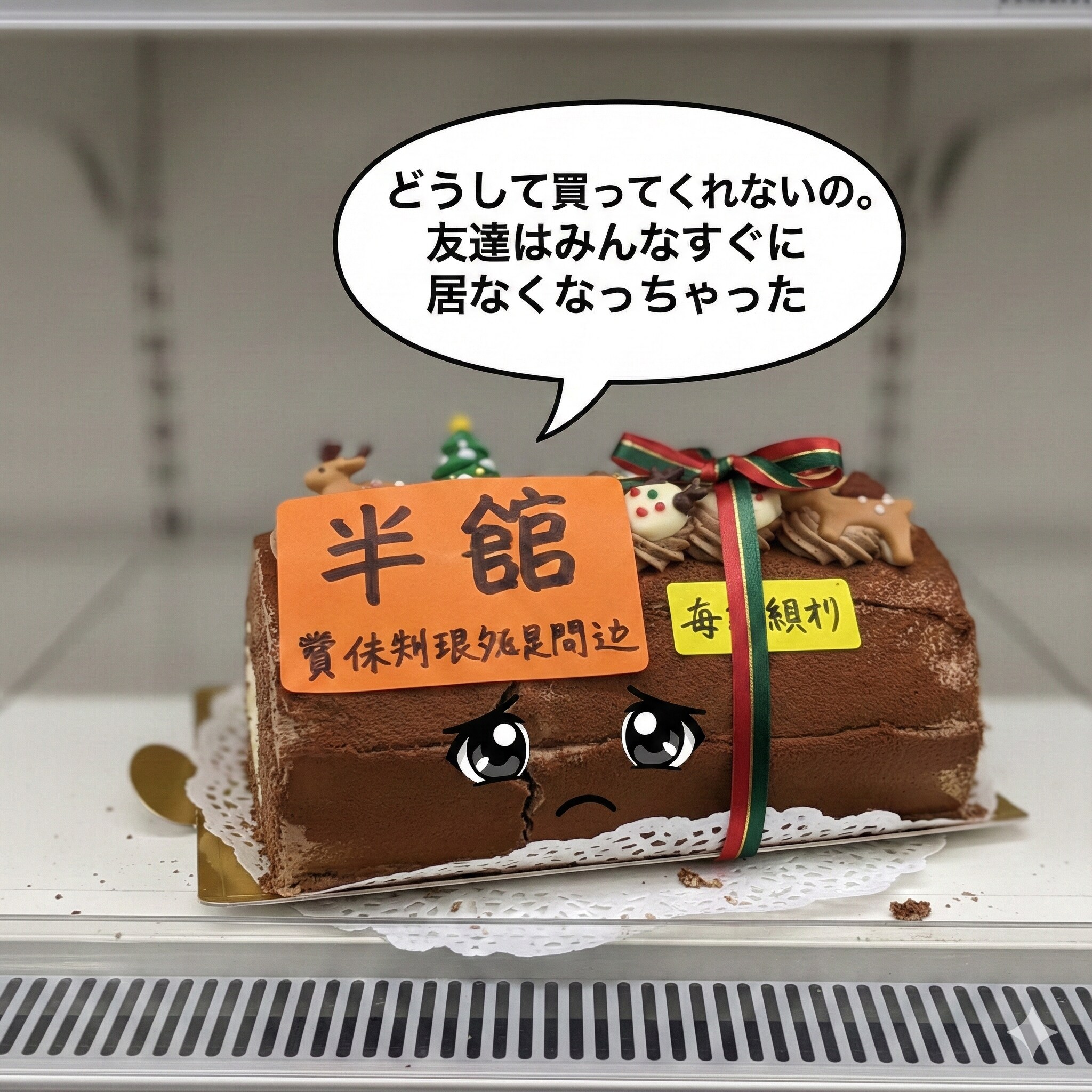 クリスマスケーキちゃん泣く | の人気AIイラスト・グラビア