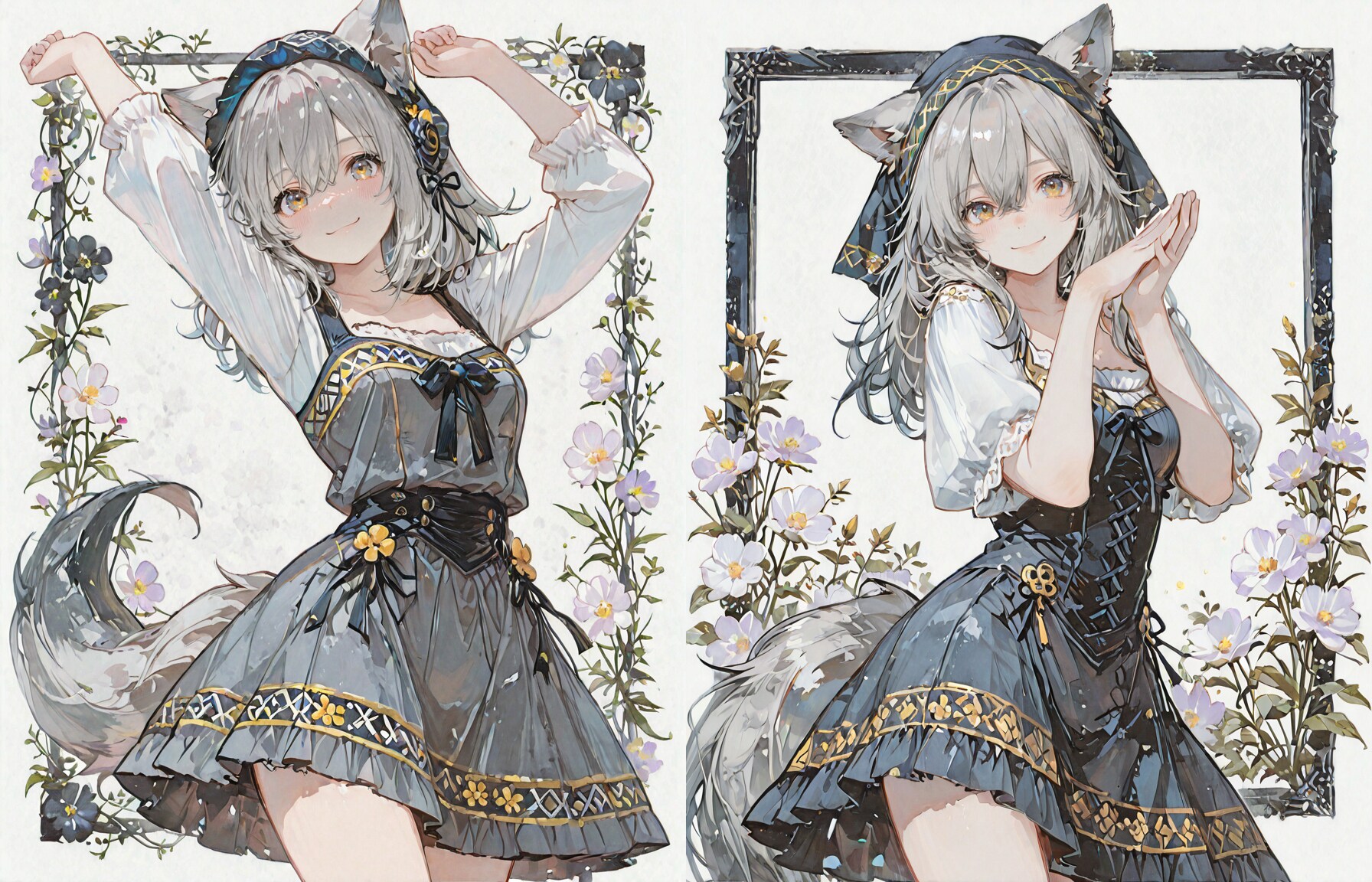 けもみみ娘 | の人気AIイラスト・グラビア