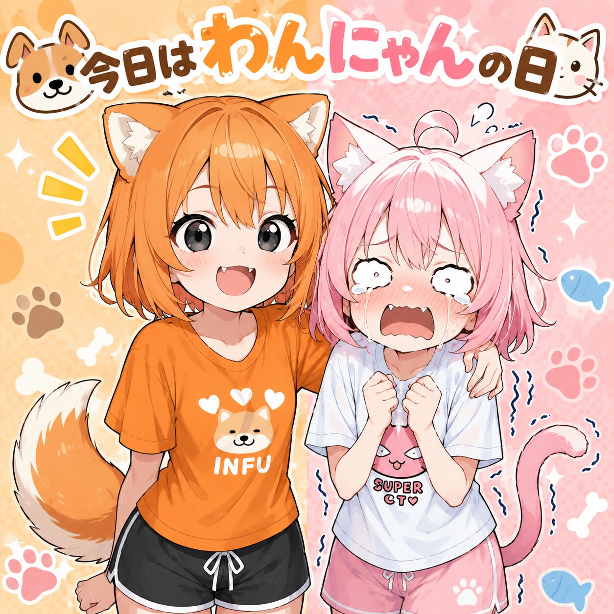 今日はわんにゃんの日