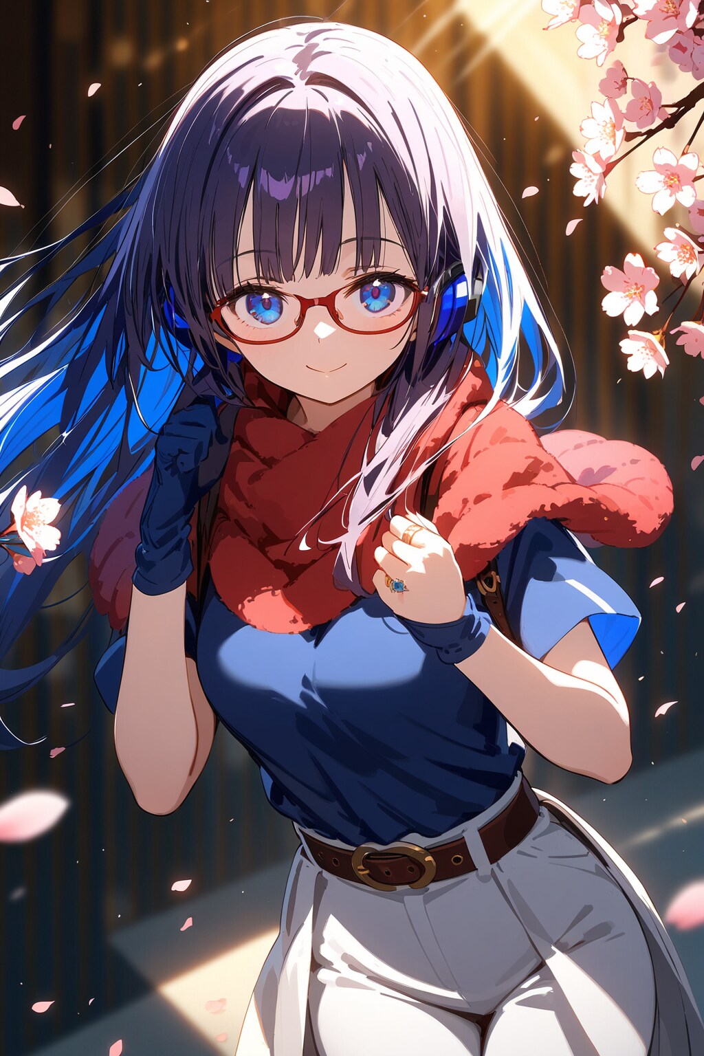 藍と桜の花 | の人気AIイラスト・グラビア