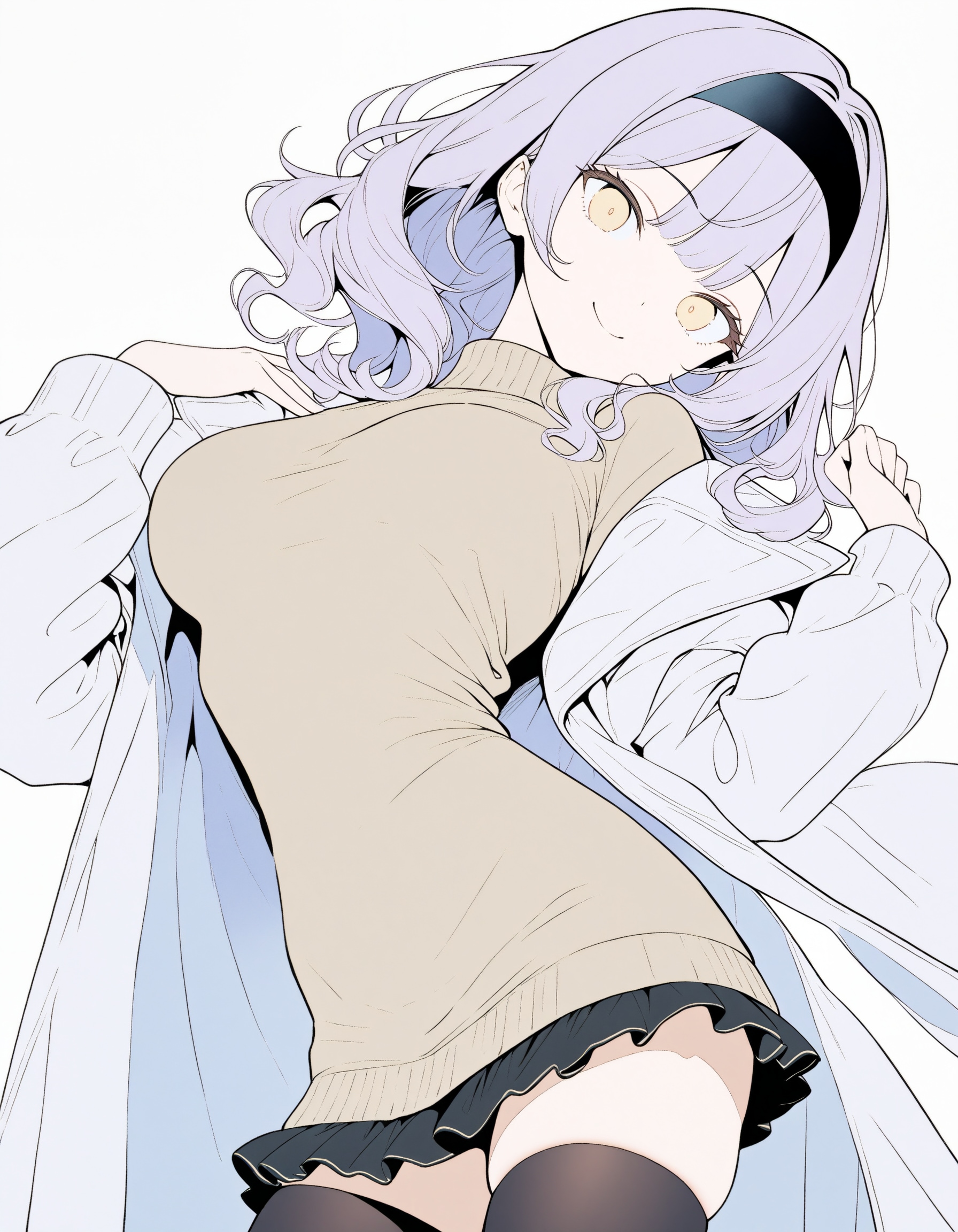 白コート姉さんXL | の人気AIイラスト・グラビア